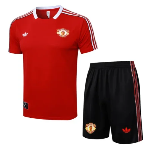 25-26 Man Utd Red Training short Suit #D2565