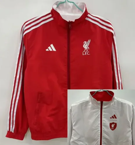 25-26 LIV Red & White Double sided Windbreaker (双面风衣)