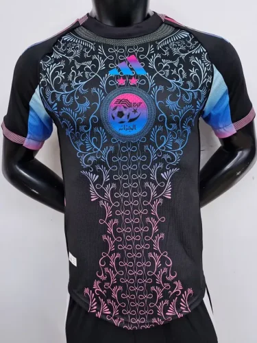 25-26 Algeria Black Player Version Training shirts #A37
