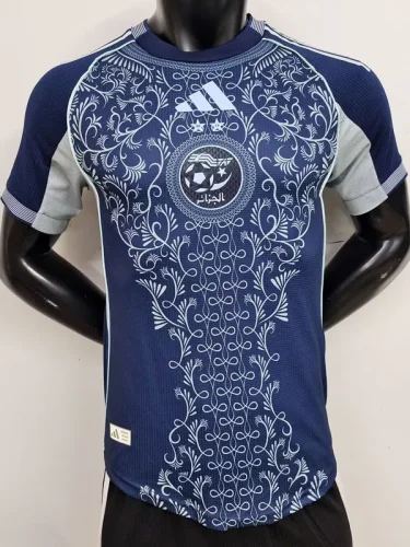 25-26 Algeria Blue Player Version Training shirts #A37