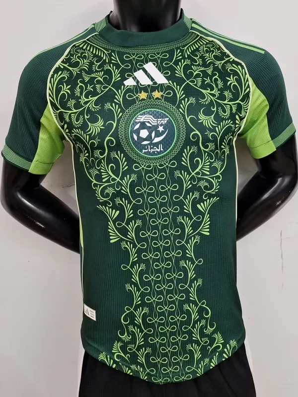 25-26 Algeria Green Player Version Training shirts #A37