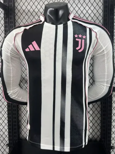 25-26 JUV Home Long sleeve Player Version Soccer Jersey (长袖球员)