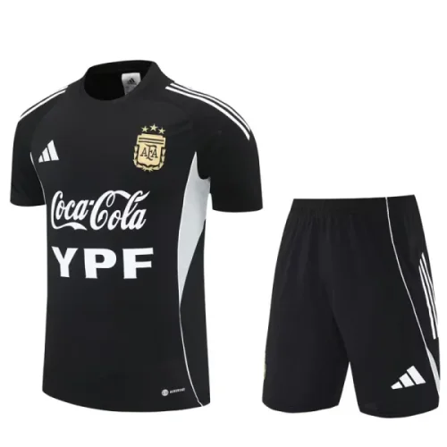 25-26 Argentina Black Training Short Suit
