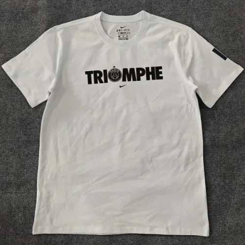 25-26 PSG White High Quality Casual T-shirt #圆领