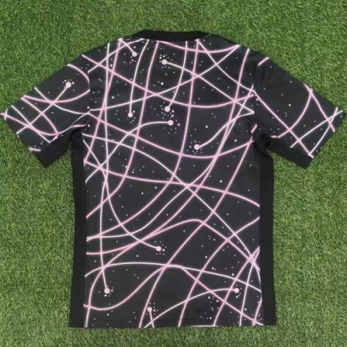 25-26 PSG Pink Black Fans Training shirts