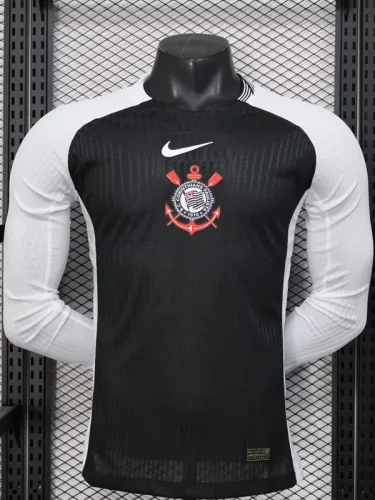 25-26 Corinthians Away Long Sleeve Player Version Soccer Jersey (长袖球员)