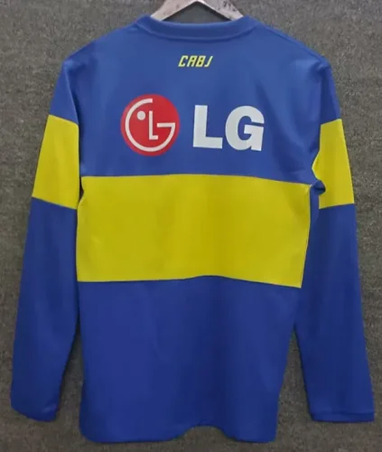 2011-2012 Boca Juniors Home Long Sleeve Retro Soccer Jersey (长袖)