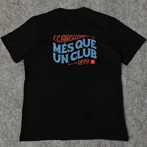 25-26 BAR Black High Quality Casual T-shirt #圆领红标
