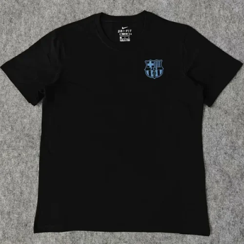 25-26 BAR Black High Quality Casual T-shirt #圆领蓝标