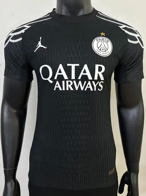 24-25 PSG Black Player Version Training Shirts (前带星)
