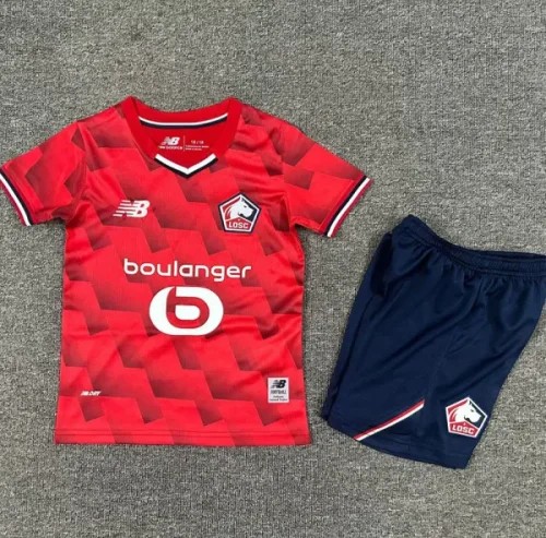 25-26 Lille Home Kids Soccer Jersey