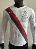 25-26 Man City Away Long sleeve Player Version Soccer Jersey (长袖球员)
