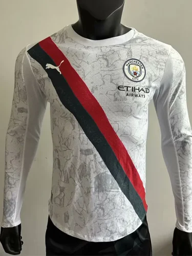 25-26 Man City Away Long sleeve Player Version Soccer Jersey (长袖球员)