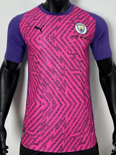 25-26 Man City Pink Purple Player Version Training Shirts