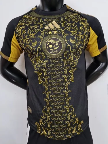 25-26 Algeria Black Player Version Training shirts #A37