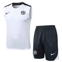 25-26 CHE White Tank top and shorts suit #D2573