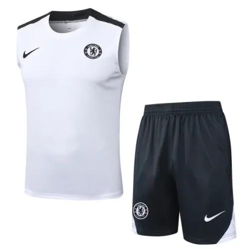 25-26 CHE White Tank top and shorts suit #D2573