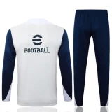 25-26 INT White Half Pull Tracksuit #B2541(半拉链)
