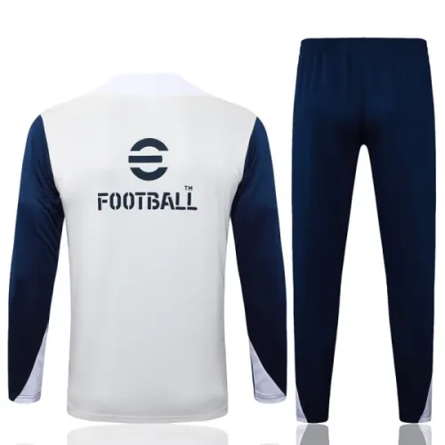 25-26 INT White Half Pull Tracksuit #B2541(半拉链)