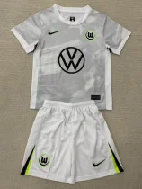 25-26 Wolfsburg Away Kids Soccer Jersey
