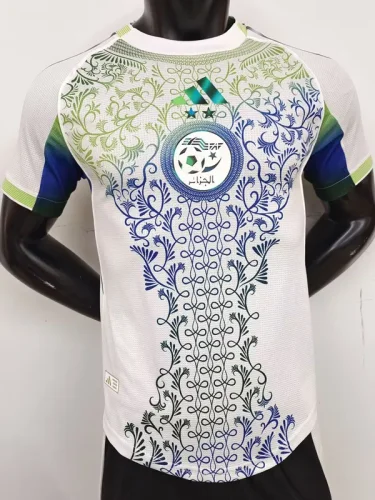 25-26 Algeria White Player Version Training shirts #A37