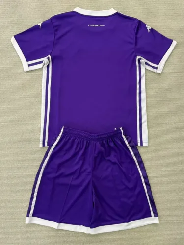 25-26 Fiorentina Home Kids Soccer Jersey