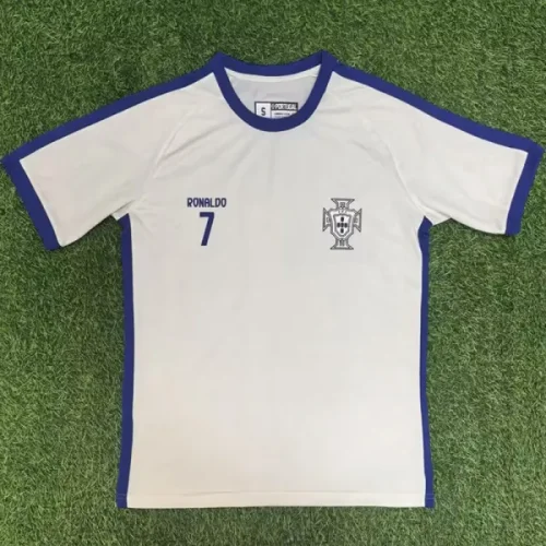 25-26 Portugal #7 Beige T-shirt