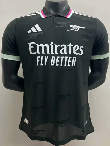 25-26 ARs Black Special Edition Player Version Soccer jersey 队标印