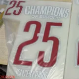 24-25 PSG Home champions Of Europe 25 ICI C'EST Paris Player Version Soccer Jersey 带星
