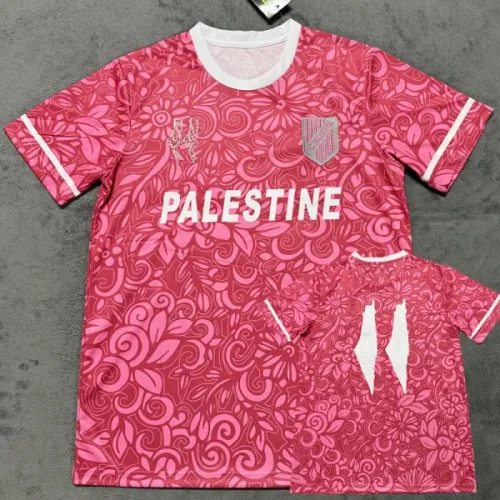 25-26 Palestina FC Pink Training shirts (英文广告)