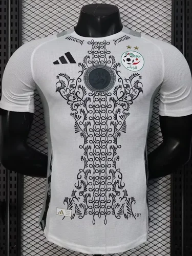 25-26 Algeria White Player Version Training shirts (黑标)