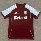 25-26 Aston Villa Home Fans Soccer jersey