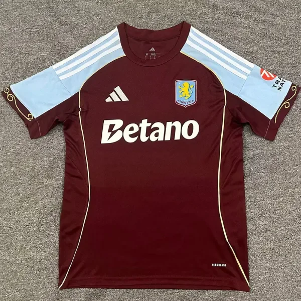 25-26 Aston Villa Home Fans Soccer jersey