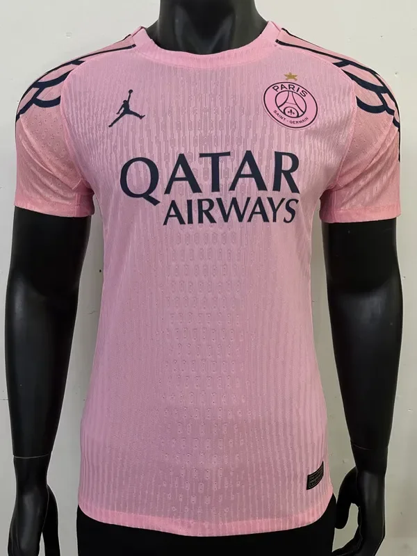 25-26 PSG Pink Special Edition Player Version Training shirts (带星)
