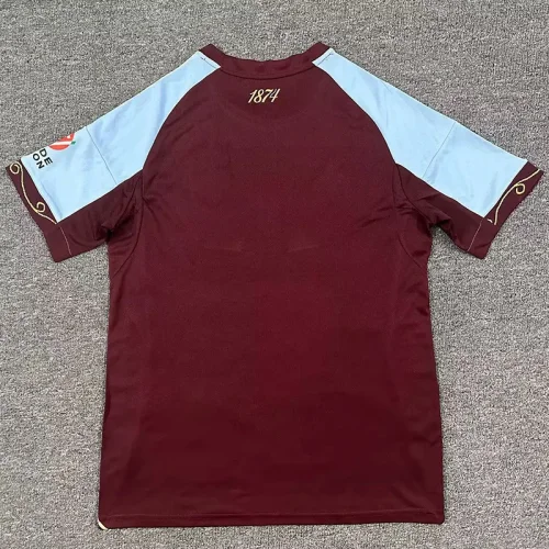 25-26 Aston Villa Home Fans Soccer jersey