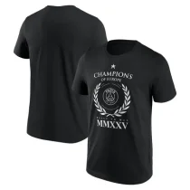 2025 PSG Black CHAMPIONs High Quality Casual T-Shirt (MMXXV)