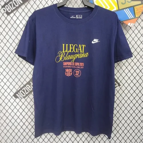 2025 BAR Royal blue CAMPIONS High Ouality Casual T-Shirt (宝蓝)