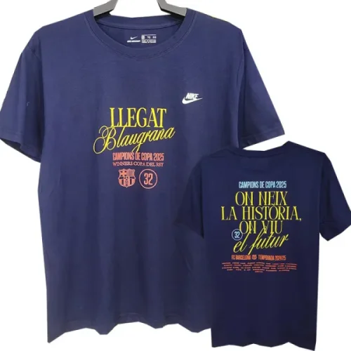 2025 BAR Royal blue CAMPIONS High Ouality Casual T-Shirt (宝蓝)