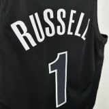 22-23 NETS RUSSELL #1 Black Top Quality Hot Pressing NBA Jersey (Trapeze Edition)飞人版