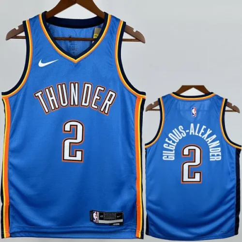 22-23 OKC Thunder GILGEOUS-ALEXANDER #2 Blue Top Quality Hot Pressing NBA Jersey