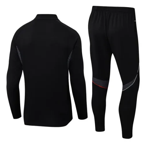25-26 Ajax Black Half Pull Tracksuit (半拉链)