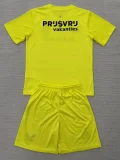 25-26 Feyenoord Yellow Goalkeeper Kids Soccer jersey
