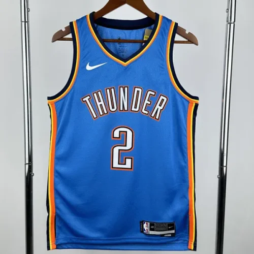 22-23 OKC Thunder GILGEOUS-ALEXANDER #2 Blue Top Quality Hot Pressing NBA Jersey