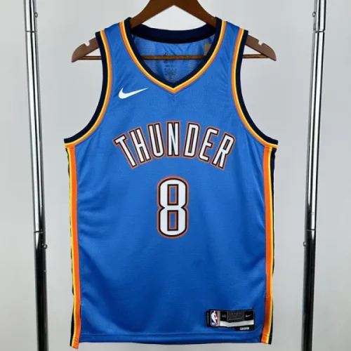 22-23 OKC Thunder WILLIAMS #8 Blue Top Quality Hot Pressing NBA Jersey
