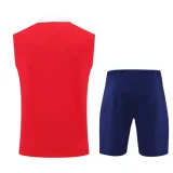 25-26 PSG Jordan Red Tank top and shorts suit