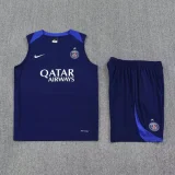 25-26 PSG Royal blue Tank top and shorts suit