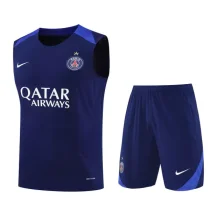 25-26 PSG Royal blue Tank top and shorts suit