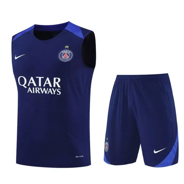 25-26 PSG Royal blue Tank top and shorts suit