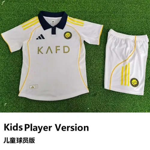 25-26 AL-Nassr Third Kids Player Version Soccer Jersey (球员童装)