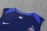 25-26 PSG Royal blue Tank top and shorts suit